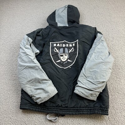 Vintage Oakland Raiders Jacket Mens Large Mirage Classic Team Nfl