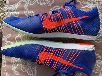 Nike Fly wire Track Running Shoe Sz 12.5 Victory Gator Blue/orange