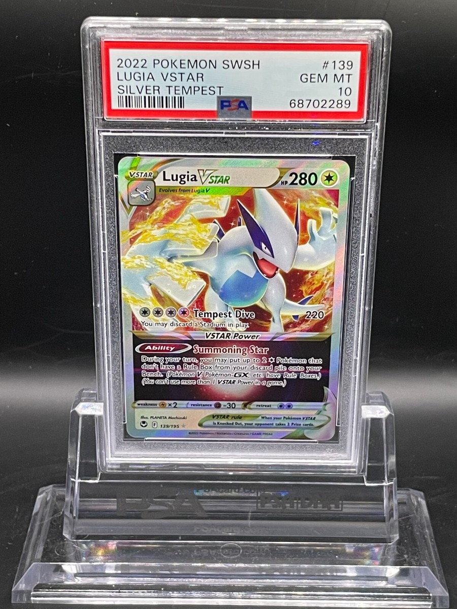 POP #1) PSA 10 Pokemon Silver Tempest 139/195 Lugia Vstar (ROCKET
