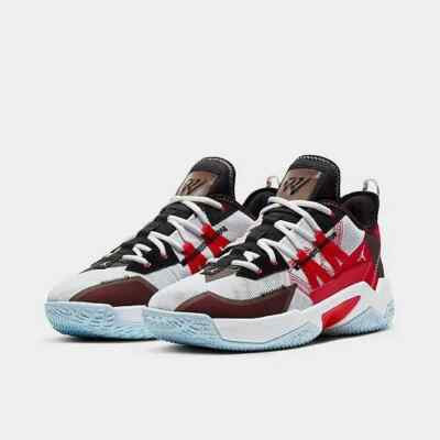 JORDAN ONE TAKE II White Red Black Basketball CW2457-106 Size 10.5