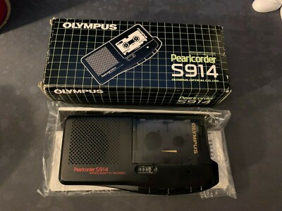VINTAGE Olympus Pearlcorder S914 Handheld Micro Cassette Voice
