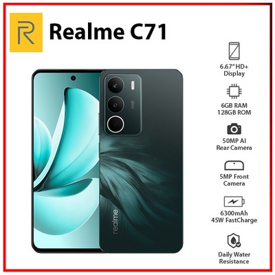 Realme C71 6GB+128GB FOREST OWL Dual SIM Unlocked Global Android