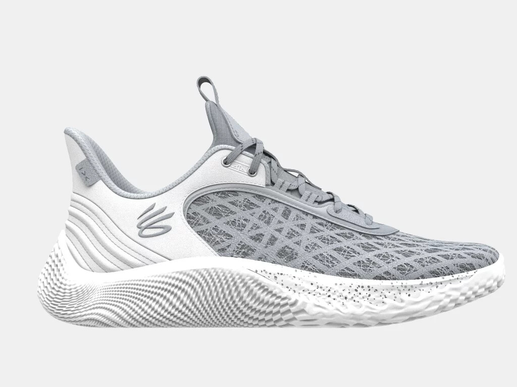 Under Armour Curry Flow 9 Team Basketball Shoes Grey/White | eBay