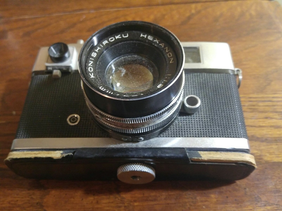 Vintage Konica Auto S 35mm Rangefinder Film Camera w/ 47mm f1.9