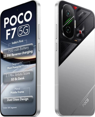 POCO F7 5G (Silver 256 GB 12 GB ) NFC 6.83