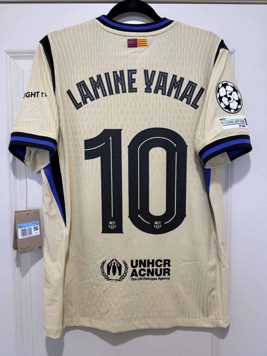 Lamine Yamal #10 Mens MEDIUM Nike FC Barcelona x Kobe Authentic