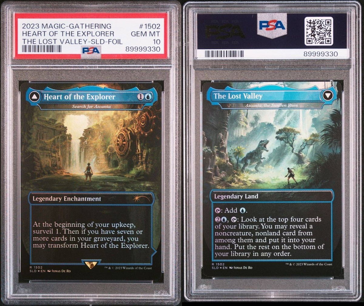 PSA10 MTG Heart of the Explorer the Lost Valley Secret Lair Foil