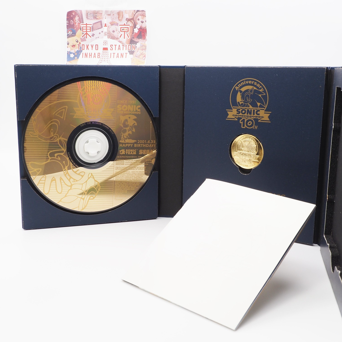 SEGA SONIC THE HEDGEHOG 10th Anniversary SPECIAL CD with Medal