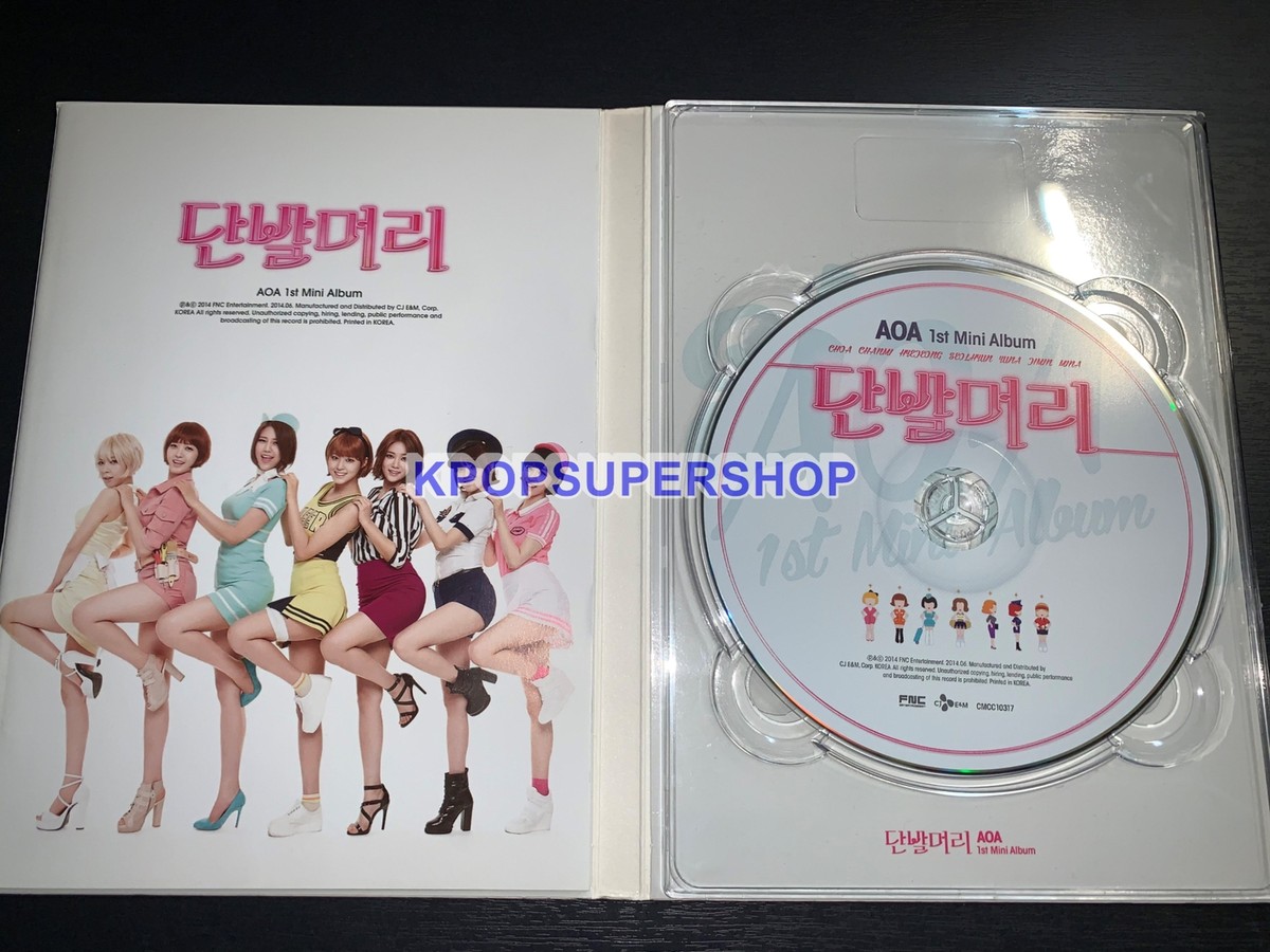 AOA 1st Mini Album Short Hair CD Photobook Autographed Signed