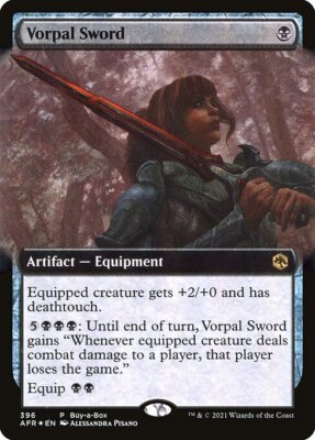 1x Vorpal Sword - Foil Extended NM Eng MTG - Adventures in the