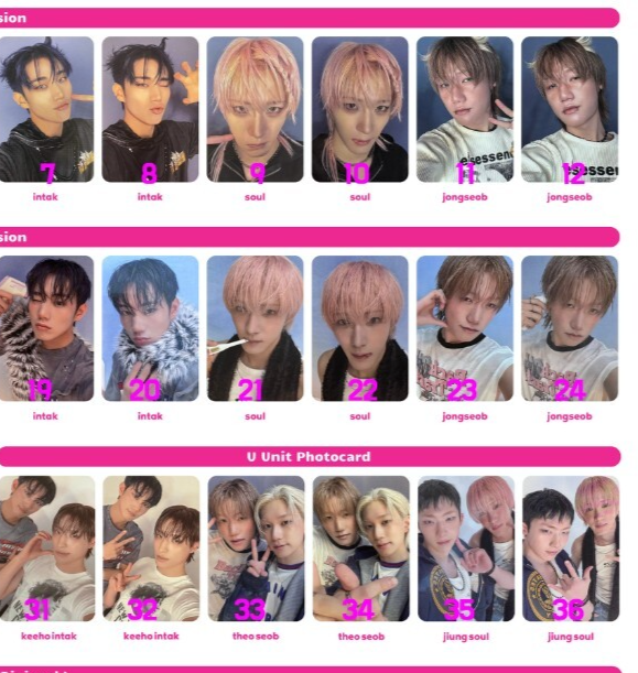 P1 Harmony - DUH! Official Original PHOTOCARD KOR SELLER KPOP 피원