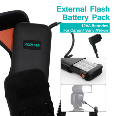 External Flash Battery Pack Speedlite Flash Power Bank For Canon