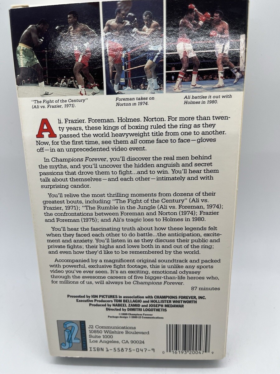 Champions Forever Boxing VHS Video Tape - RARE | eBay