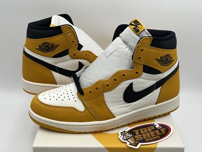 DS New Nike Air Jordan 1 High OG Yellow Ochre 2024 Size 9.5