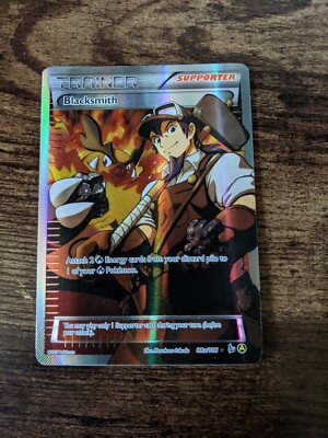 Pokemon TCG Blacksmith Full Art Trainer Card Great Condition Comes