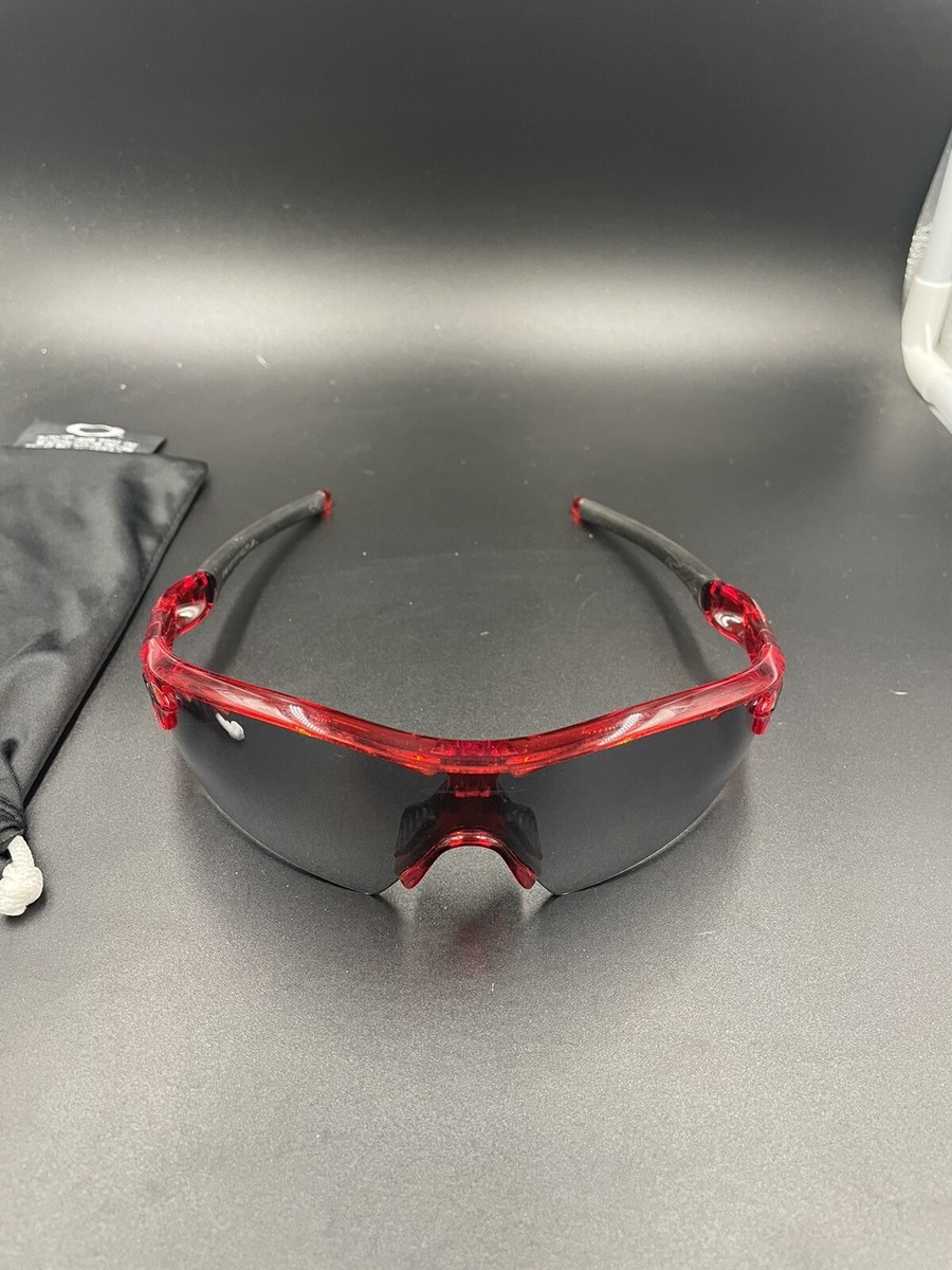 Oakley Radar XL Blade Crystal Red w/ Slate Lenses (FDB Etched) | eBay