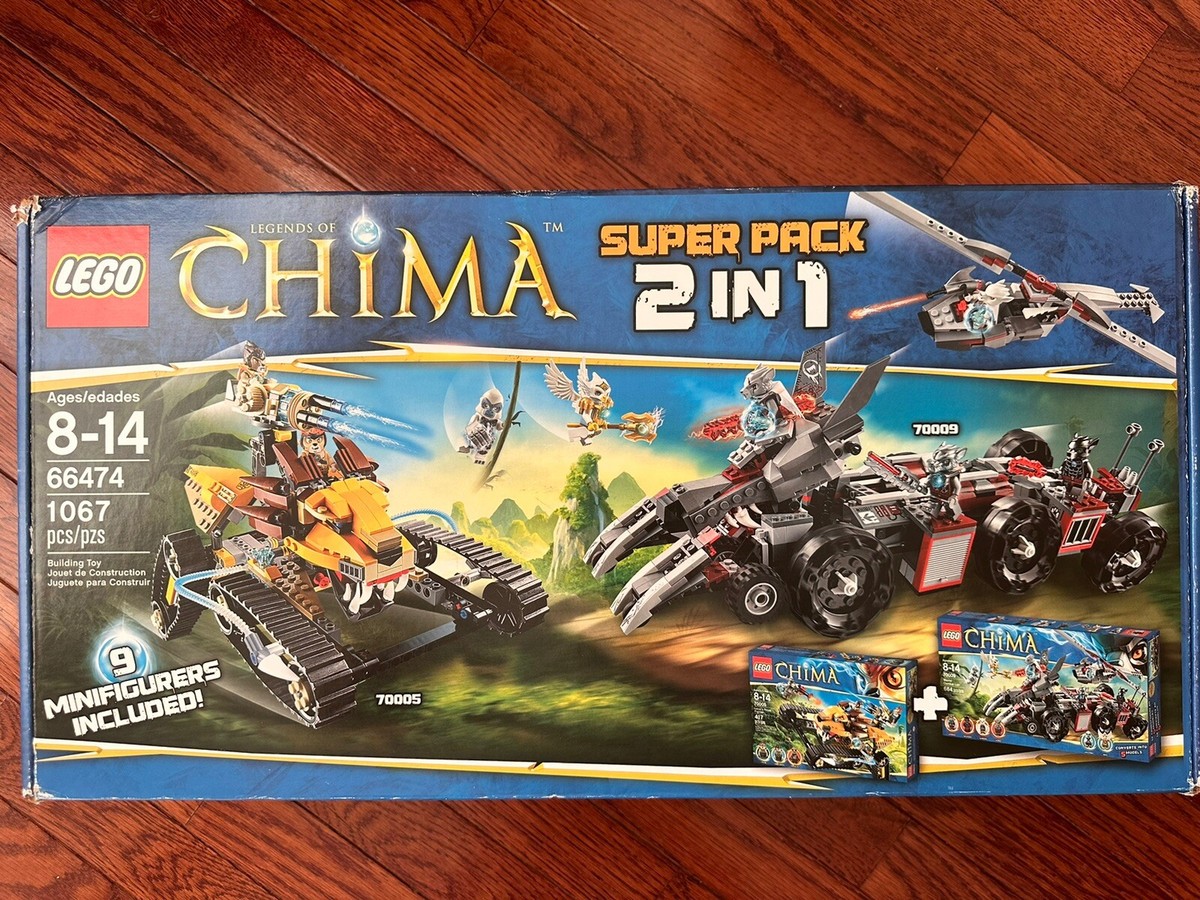 NEW LEGO Legends of Chima Super Pack 2 in 1 (70005 & 70009) 66474