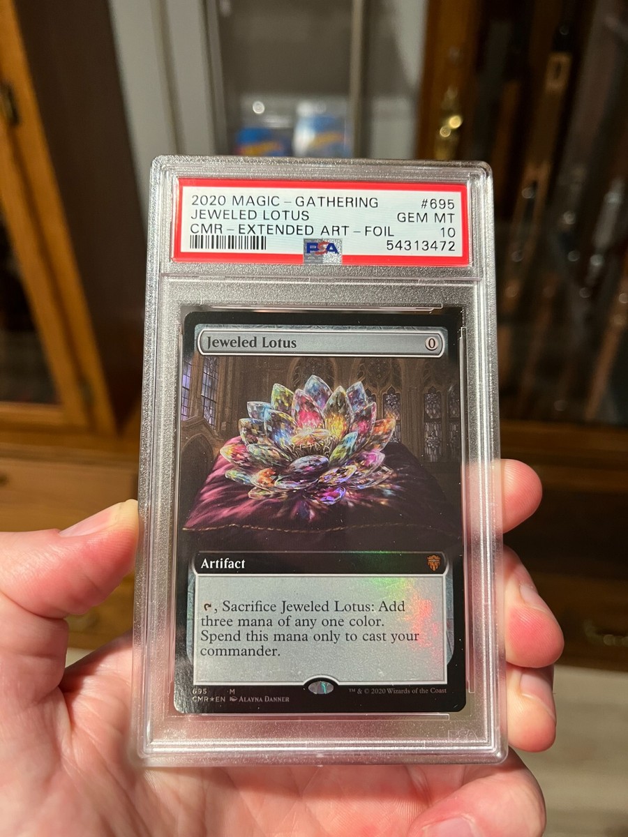 English version MTG Jeweled lotus all 4 versions PSA 10 Extended