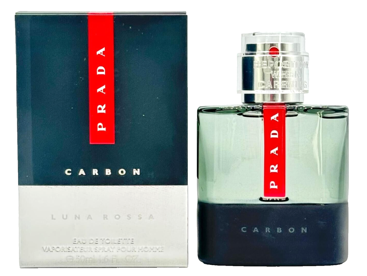 Prada Luna Rossa Carbon for Men 1.6 oz Eau de Toilette Spray NEW