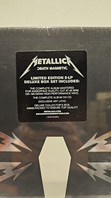 Metallica Death Magnetic Limited Edition 5 VINYL LP + CD Deluxe