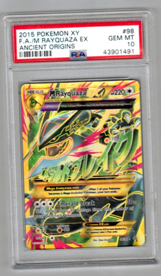 Pokemon Card PSA 10 Gem Mint Mega M Rayquaza EX 98/98 Ancient