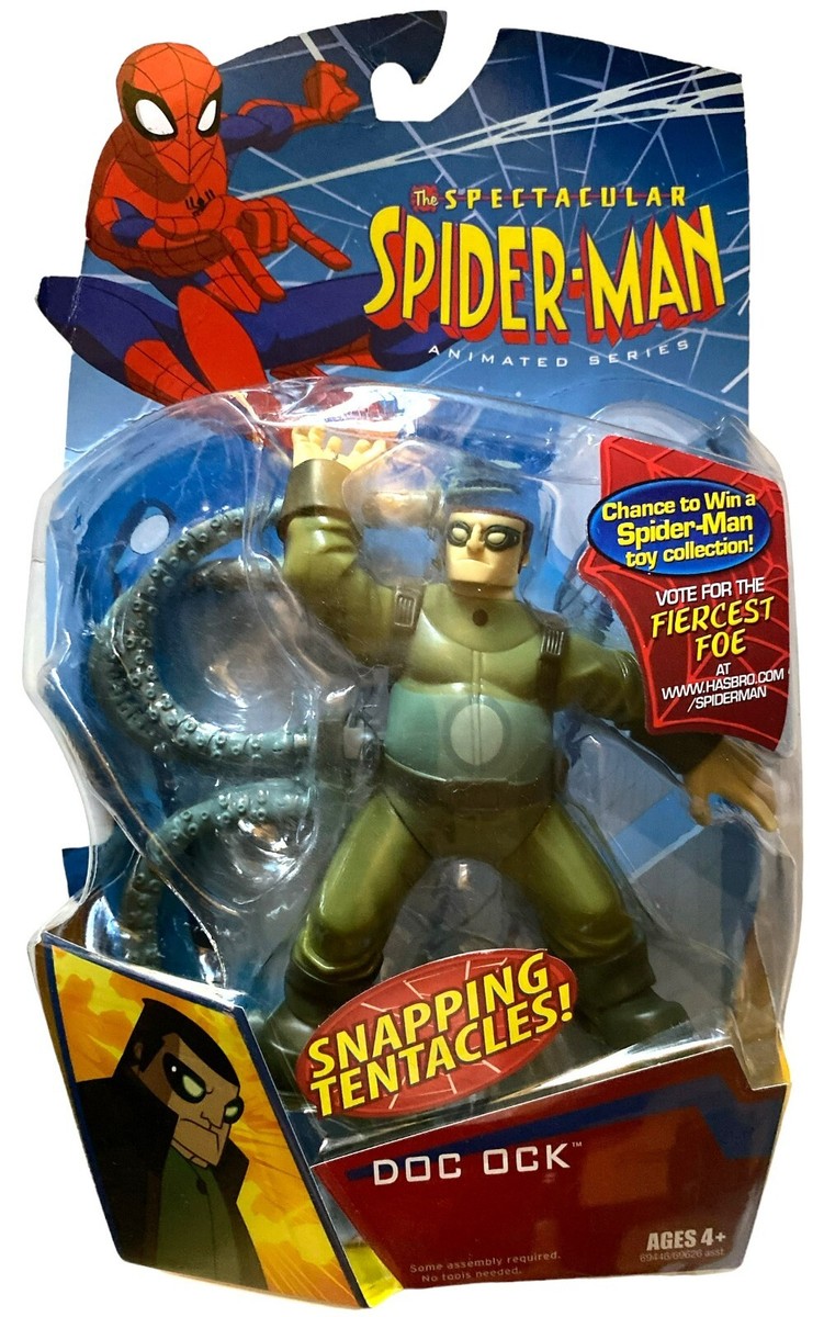 Spectacular Spider-Man Animated Doc Ock w Snapping Tentacles