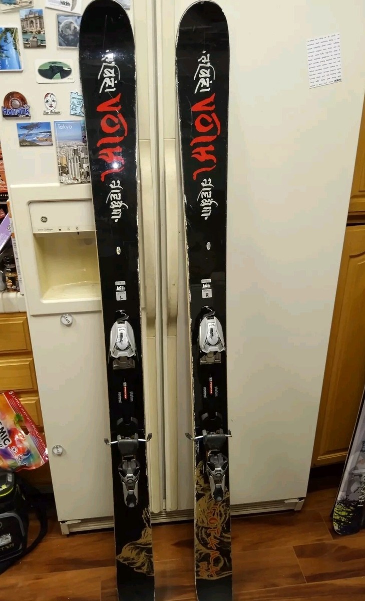 Volkl Gotama 176 cm skis Buddha adjustable Marker Griffon Titanium