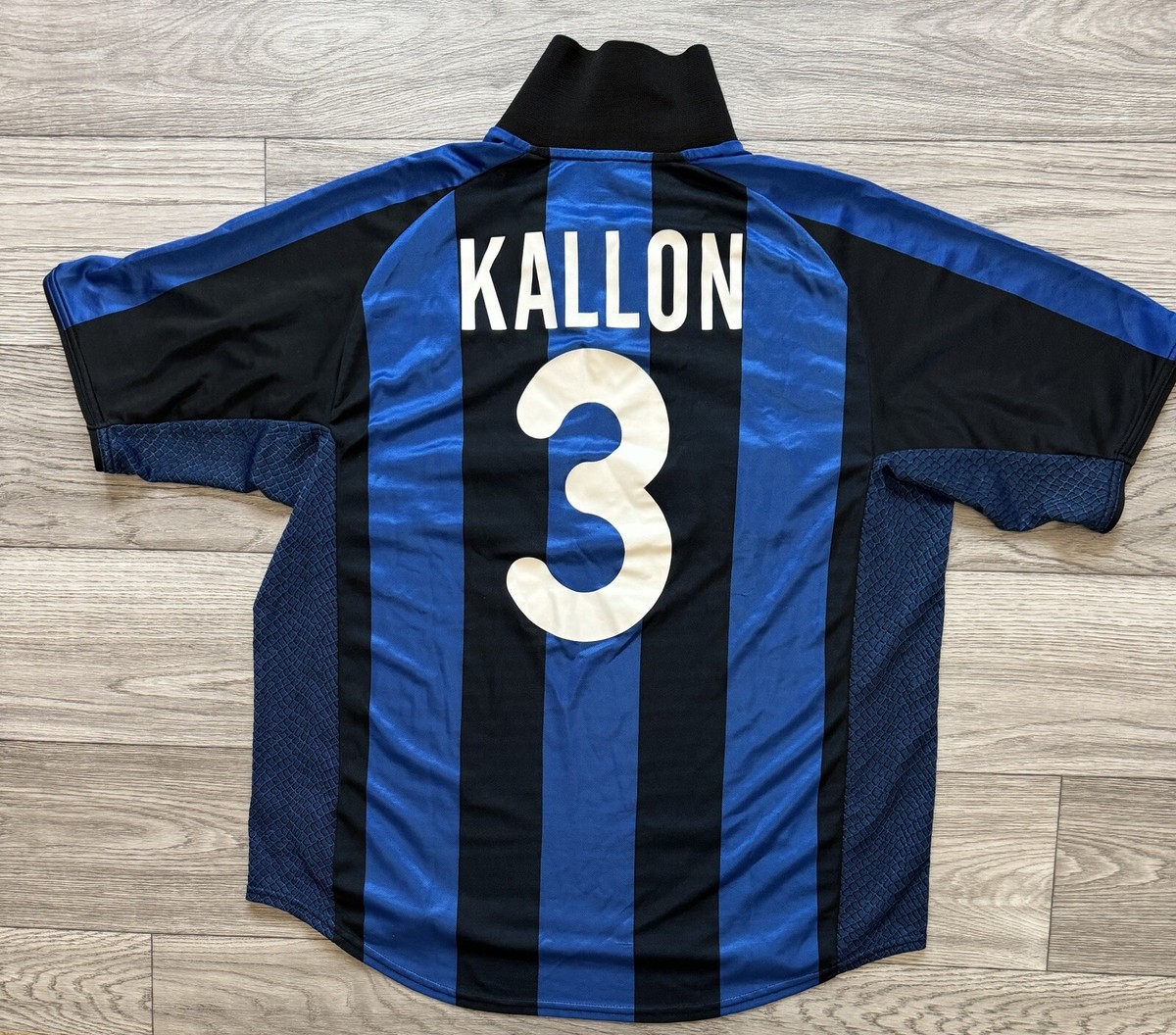 Nike Internazionale Inter Milan #3 Kallon Football Shirt Jersey