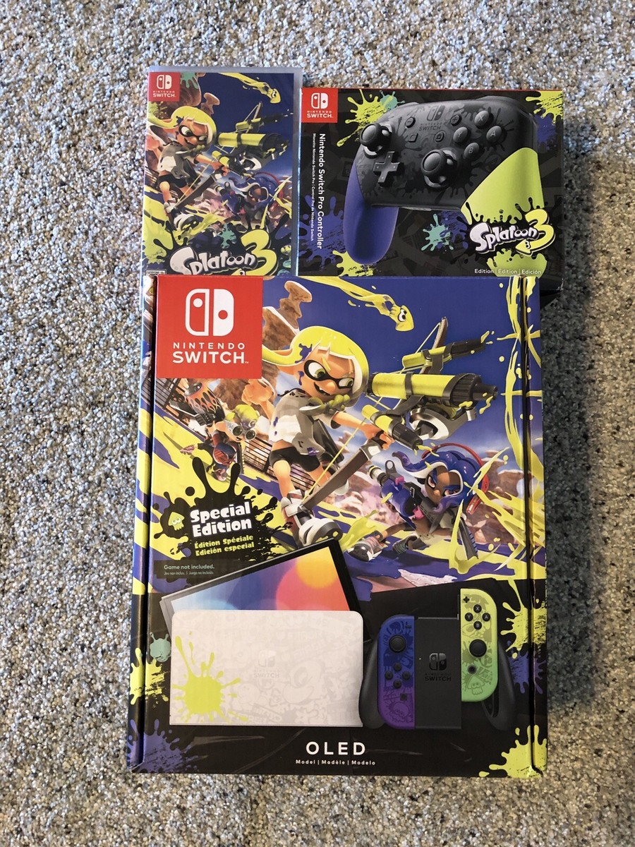 Nintendo Switch (OLED) Splatoon 3 - Special Edition Bundle | eBay