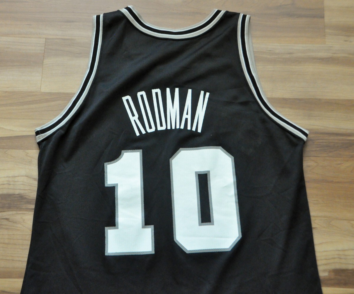 Dennis Rodman San Antonio Spurs Champion Jersey Black NBA Men 44 L