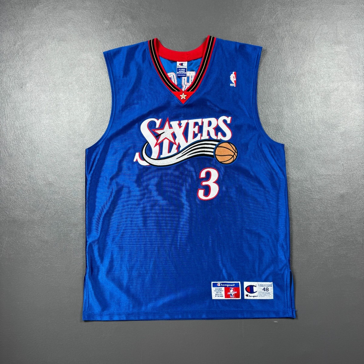100% Authentic Allen Iverson Vintage Champion 76ers Sixers Jersey