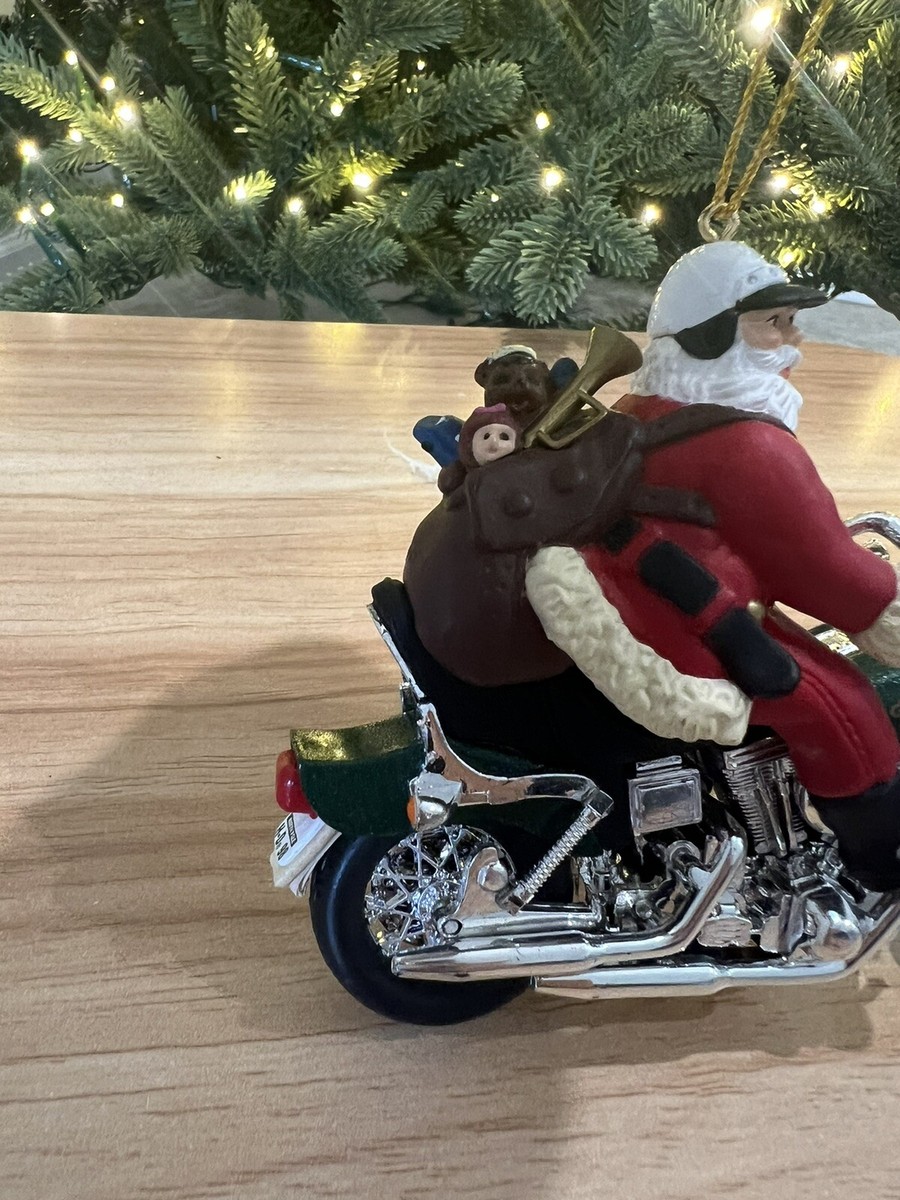 Vintage Harley Davidson Ornament Collection Christmas Santa