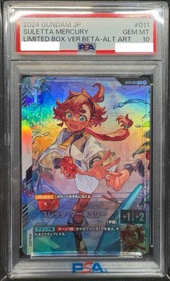 PSA10 Gundam Card Game limited Box Ver.β ST01-011 C+ Suletta