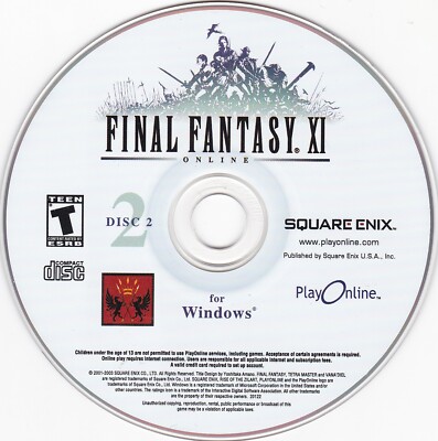 Individual Replacement Final Fantasy XI Online for Windows *DISC
