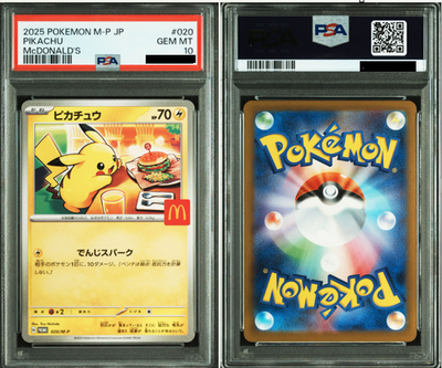 PSA 10 Pikachu McDonalds 2025 020/M-P M-P Promotional Cards