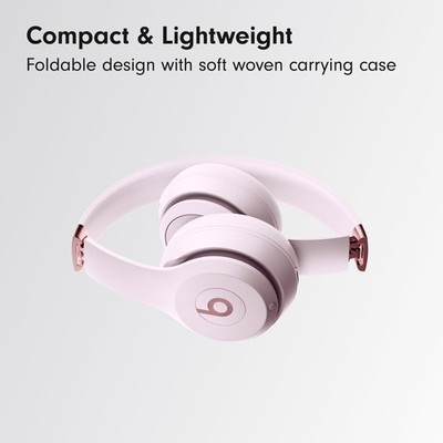 Beats Solo 4 MUW33LL/A Cloud Pink Wireless Headphones - Excellent