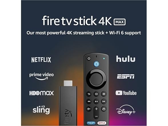 Amazon Fire TV 4K Max WiFi 6 Streaming Stick K2R2TE w Alexa 3rd