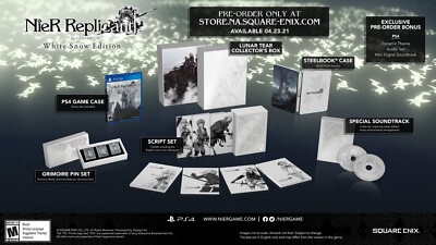 NieR Replicant White Snow Limited Edition(no game) NA USA Version