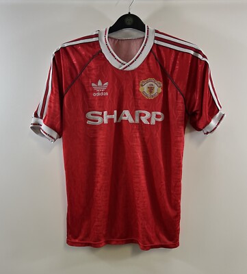 Manchester United Home Football Shirt 1990/92 Adults Medium Adidas