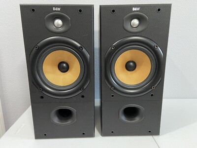 B&W Bowers & Wilkins DM602 Bookshelf Speakers | Black | Wired
