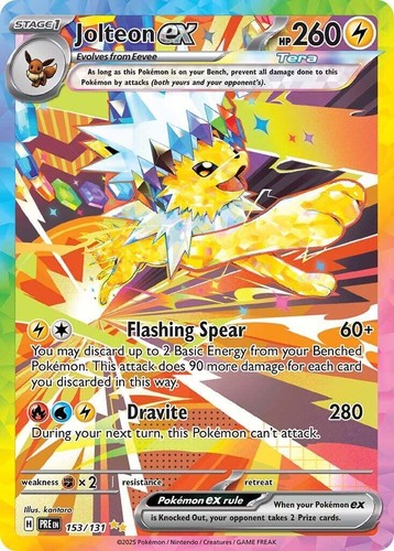 PSL Pokemon card Jolteon ex SAR Terastar Festival ex NM Japanese