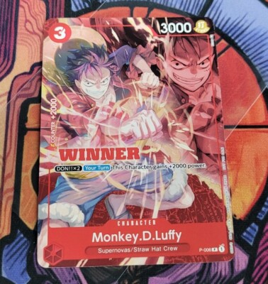 Monkey D Luffy - P-006 Winner Pack Vol. 1 Promo Prize One Piece