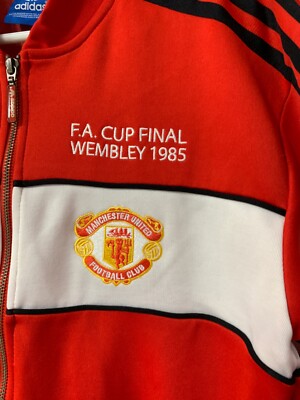 Manchester United Zip Track Jacket 1985 FA Cup Final Adidas