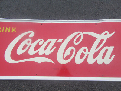 1940's Coca-Cola Enamel? Porcelain? MCA Tin Sign 54