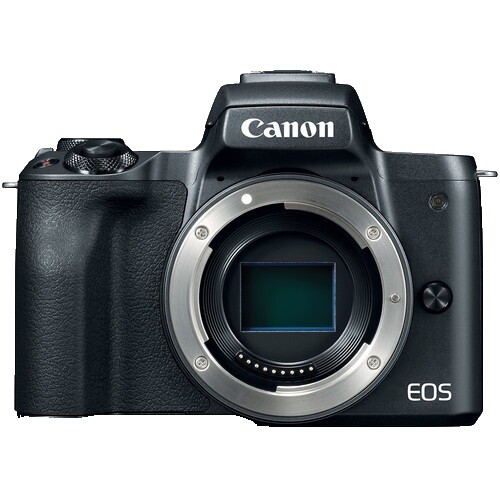 Canon Mirrorless SLR Camera EOS Kiss M High-Power Zoom Kit Black