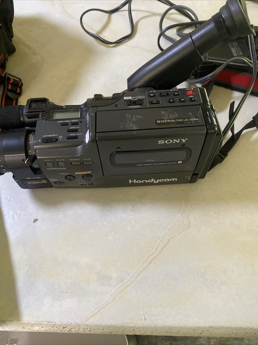 Sony Handycam CCD-F40 8mm Video8 2.5 Inch Video Camera Recorder | eBay