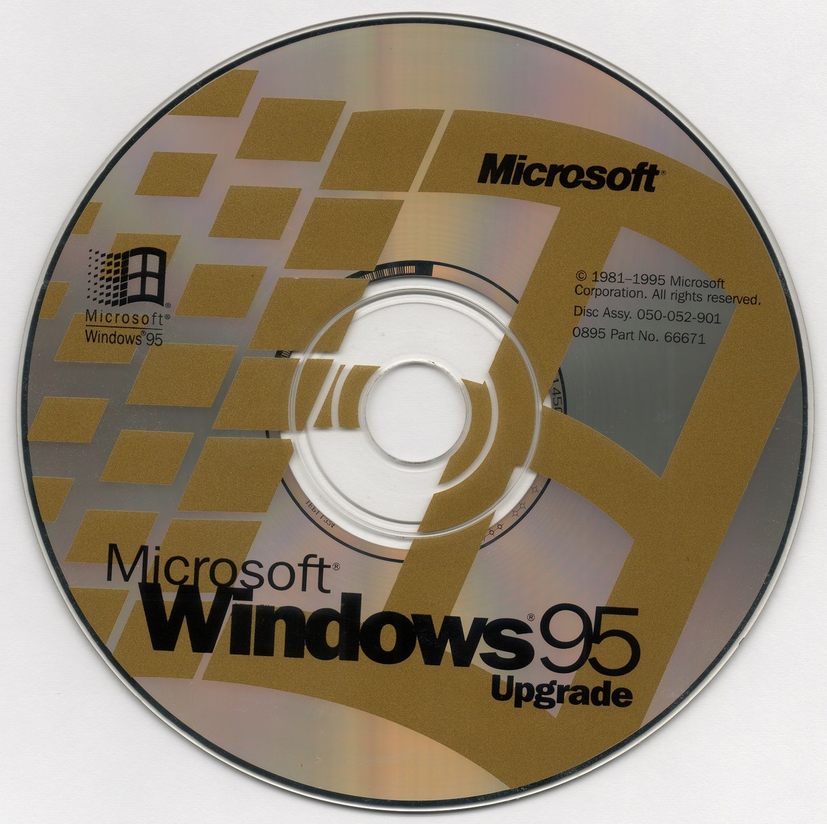 Microsoft Windows 95 Upgrade CD-ROM for Windows 3.1 3.11 with
