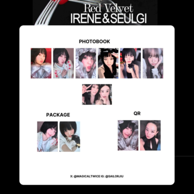 RED VELVET IRENE & SEULGI 2ND MINI ALBUM TILT PHOTOCARD OFFICIAL