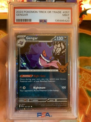 2024 Pokémon Trick Or Trade Gengar 057 Cosmos Holo - PSA 9 MINT | eBay