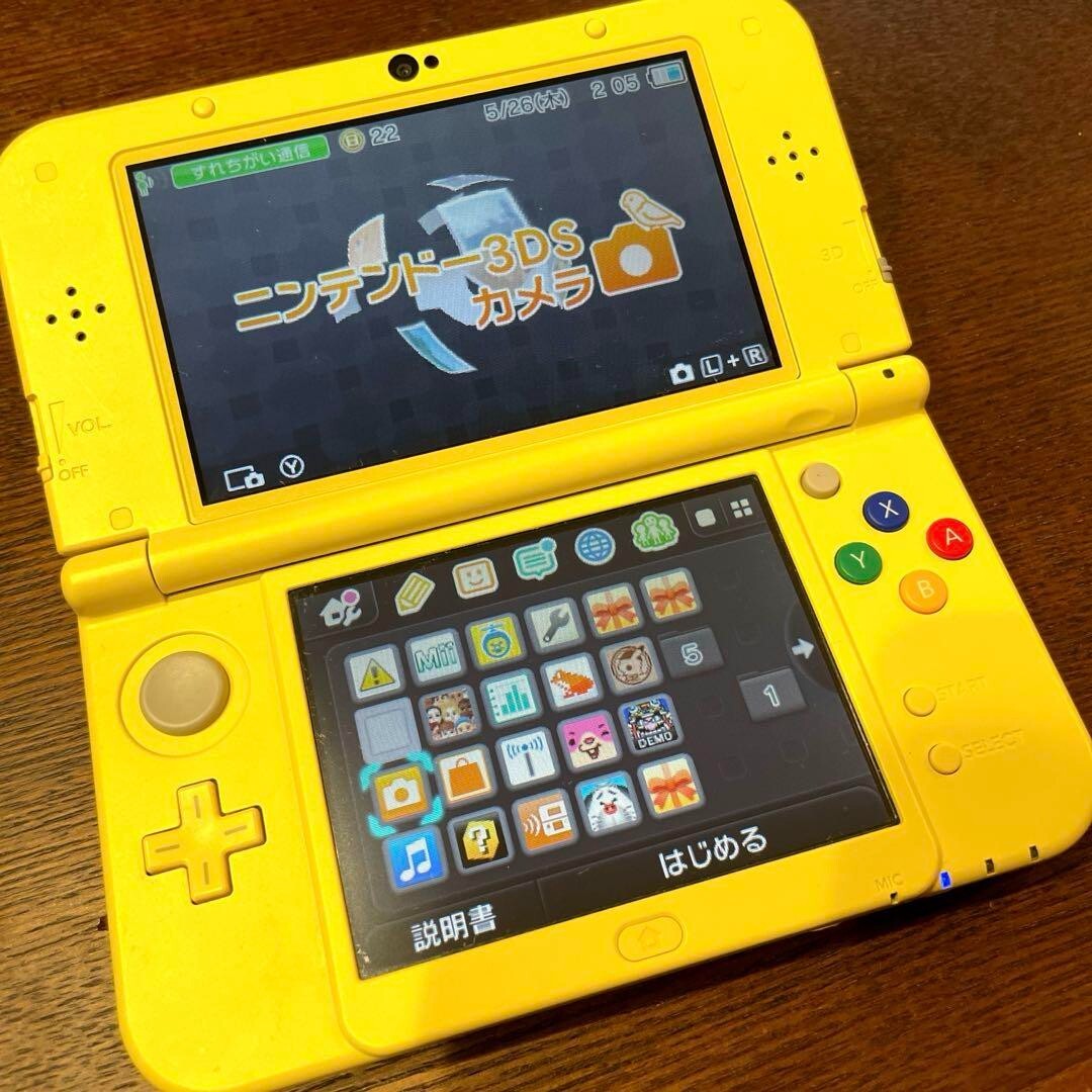New Nintendo 3DS XL LL Pikachu Yellow Console Stylus Working